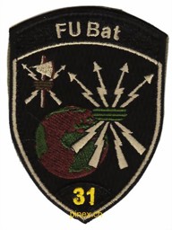 Picture of Badge FU Bat 31 schwarz mit Klett
