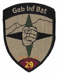 Picture of Geb Inf Bat 29 weinrot mit Klett 