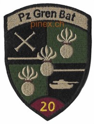Image de Grenadier de chars Bat 20 Badge avec Velcro