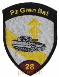 Picture of Panzer Grenadier Bataillon 28 weinrot ohne Klett