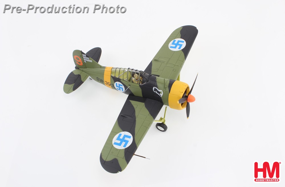 Immagine di Brewster Buffalo 1:48, Modell 239 BW393 flown by 1st Lt Hans Wind 1944. Hobby Master HA7013. VORBESTELLUNG. LIEFERBAR AUGUST. 