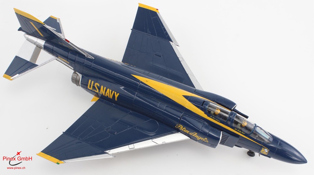 Immagine di McDonnell Douglas F-4J Phantom Blue Angels, "Cdr. Harley Hall" 1970-1971. Metallmodell 1:72 Hobby Master HA19059. VORBESTELLUNG. LIEFERUNG CA. OKTOBER