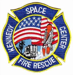 Image de Kennedy Space Center Feuerwehrbadge, Badge sapeurs-pompiers kennedy space center ecusson brodé