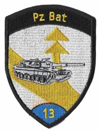 Immagine di Pz Bat 13 Panzerbataillon 13 blau ohne Klett