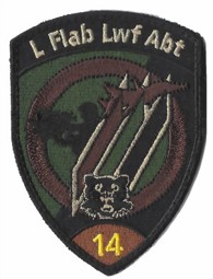 Image de L Flab Lwf Abt 14 braun mit Klett Leichte Fliegerabwehr Luftwaffe Abteilung 14