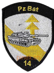 Immagine di Pz Bat 14 Panzer Bataillon 14 schwarz ohne Klett