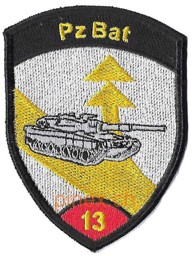 Image de Pz Bat 13 Panzer Bataillon 13rot ohne Klett