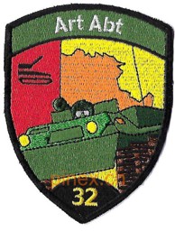 Picture of Artillerie Abt 32 schwarz ohne Klett 