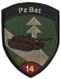 Immagine di Pz Bat 14 Panzer Bataillon 14 violett mit Klett 