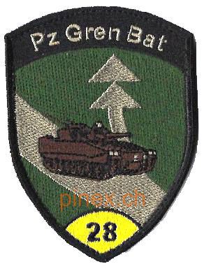 Bild von Pz Gren Bat Panzergrenadierbataillon 28 gelb mit Klett