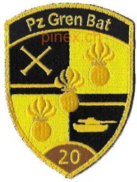 Picture of Pz Gren Bat 20 Panzer Grenadier Bataillon 20 braun ohne Klett
