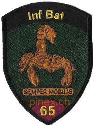 Immagine di Inf Bat 65 Infanterie Bataillon 65 violett ohne Klett "Semper Mobilis"