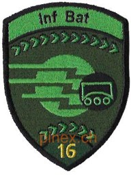 Image de Bataillon d'infanterie 16 vert sans velcro