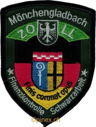 Image de Zoll Mönchengladbach Abzeichen Finis Coronat Opus