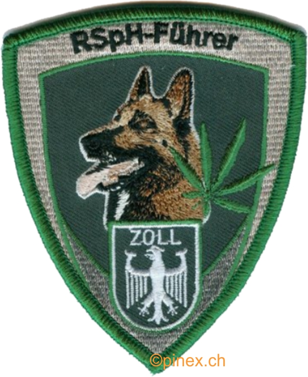 Bild von Rauschgiftspürhund-Führer ZOLL Deutsches Grenzschutz Abzeichen