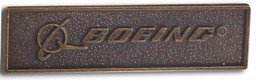 Image de Boeing Logo Pin rechteckig Bronze  34mm