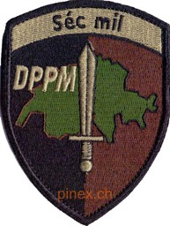 Image de Séc mil DPPM insigne brodé armée suisse avec velcro