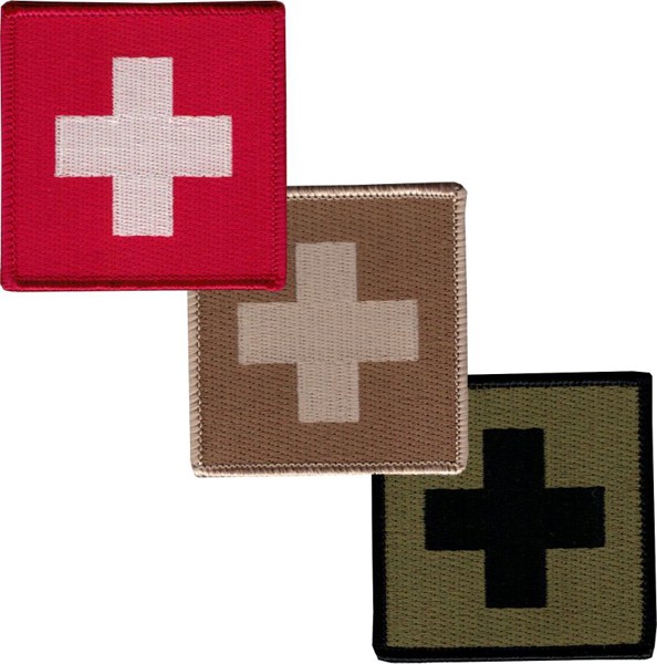 Picture of Schweizer Flagge quadratisch Aufnäher Abzeichen