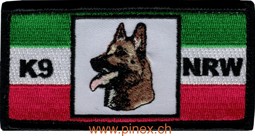 Picture of K9 Polizei Hundeführer Abzeichen NRW mit Klett