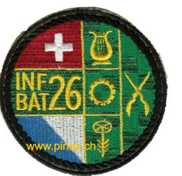 Immagine di Inf Bataillon 26 schwarz Militärabzeichen