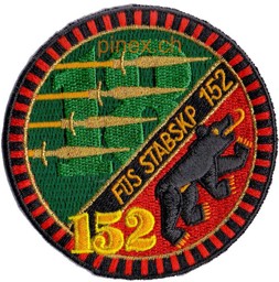 Picture of Stabskompanie Badge Füsilier Bataillon 152 Armee 95 Badge. Territorialdiv 1, Territorialregiment 18.