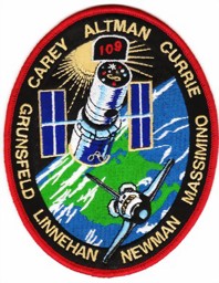 Picture of STS 109 Mission Badge Hubble Mission