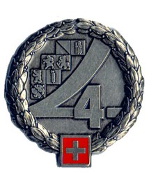 Immagine di Territorial Region 4 Béret Emblem Schweizer Militär