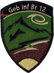 Image de Brigade d'infanterie de montagne 12 avec velcro