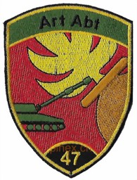 Picture of Artillerie Abteilung 47 schwarz ohne Klett
