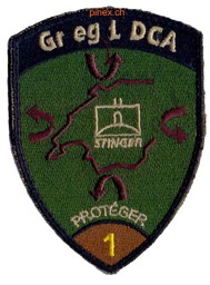 Immagine di Gr eg L DCA 1 Stinger Abzeichen braun mit Klett