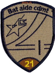 Picture of FU Bat 21 braun mit Klett Bat aide cdmt Armee Abzeichen