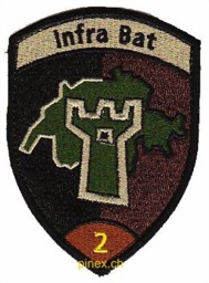 Image de Bat Infra 2 braun mit Klett Armeeabzeichen 