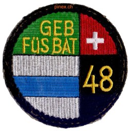 Image de Badge bat fus mont 48 noir