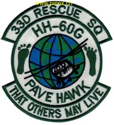 Immagine di 33d Rescue Squadron HH-60G Pave Hawk Abzeichen "that others may live"