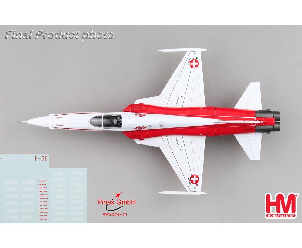 Modèle Réduit Avion F-5E Patrouille Suisse 2025 - Hobby Master 1:72 - HA3379 - Neuf
