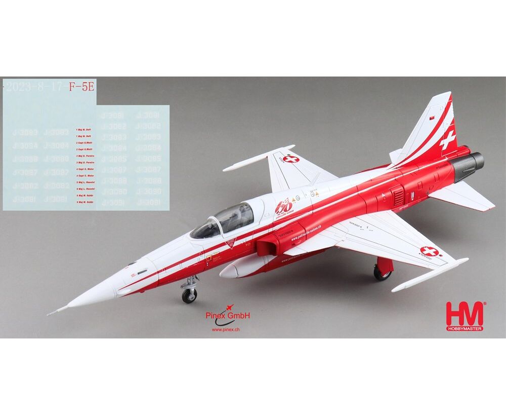 Avion De Collection F-5E Patrouille Suisse 2025 - Hobby Master HA3379 échelle 1/72 - Neuf