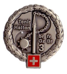 Bild von Grenzbrigade 3  Béret Emblem Silber