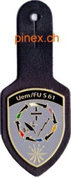 Picture of Uem / FU S 61 Übermittlung Führungsunterstützung Schule 61 Brusttaschenanhänger Schweizer Armee