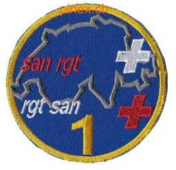 Bild von Rgt San 1 Badge Schweizer Armee