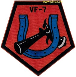 Bild von VF-7 Staffelpatch "Horseshoes" WWII