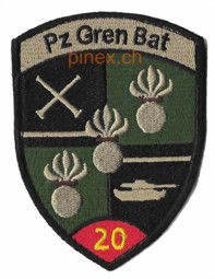 Bild von Pz Gren Bat 20 Panzergrenadier Bataillon rot mit Klett