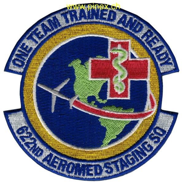 Immagine di 622nd Aeromed Staging Squadron Abzeichen "one Team trained and ready"