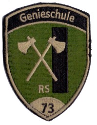 Bild von Genieschule RS 73 gold mit Klett RS Abzeichen 