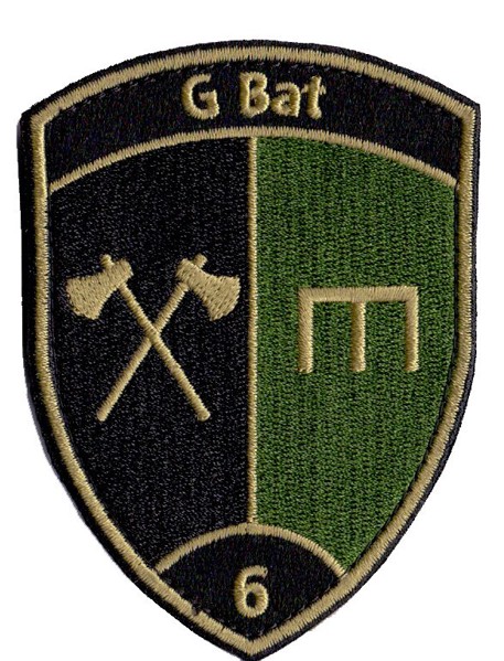 Picture of Genie Bataillon 6 schwarz mit Klett Badge