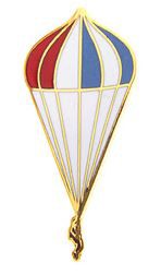 Bild von Fallschirmspringer runder Fallschirm Pin