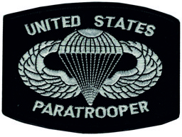 Bild von United States Paratrooper Patch schwarz