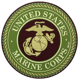 Bild von U.S. Marine Corps Logo grün PVC Rubber Patch