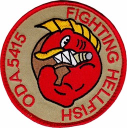 Bild von 4th Bataillon 5th Special Forces Gruppe ODA-5415 "Fighting Hellfish" Abzeichen mit Klett 
