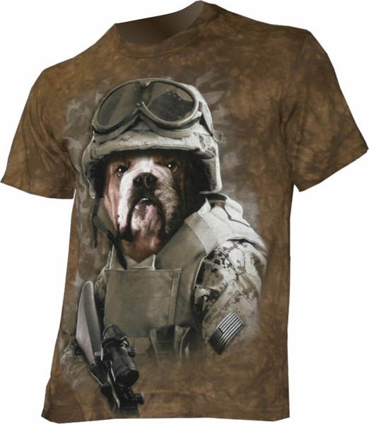 Picture of Combat Sam fun T-Shirt with a Dog