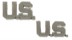 Immagine di US Army U.S. Uniformabzeichen Kragenabzeichen silber WWII